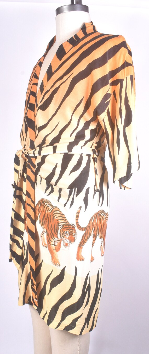 Vintage 70s Robe 70s Mens Robe Tiger Print Robe … Gem