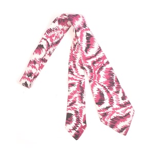 Corbata vintage de los años 40 - Corbata de los años 50 - Corbata de los años 40 - Corbata de los años 50 - Corbata de seda de los años 40 - Corbata abstracta de los años 40 - Corbata de los años 40 - Corbata negra rosa de los años 40 VFG