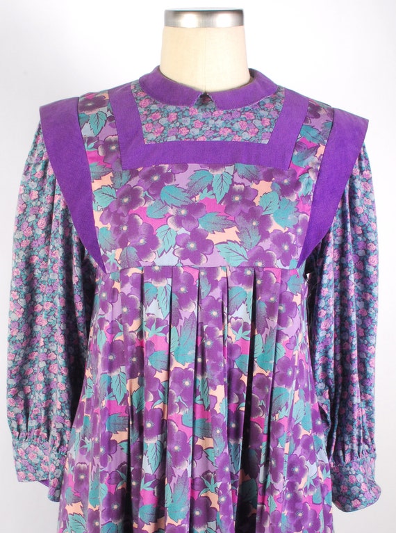 Vintage 70s Dress - 70s Smock Dress - 70s Floral … - image 5