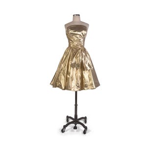 metallic gold skater dress MillyBridal Halter Metallic Ruched Backless Homecoming Dresses
