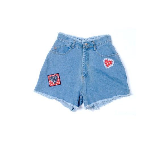 80s shorts denim