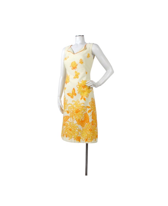 yellow 70s dress
