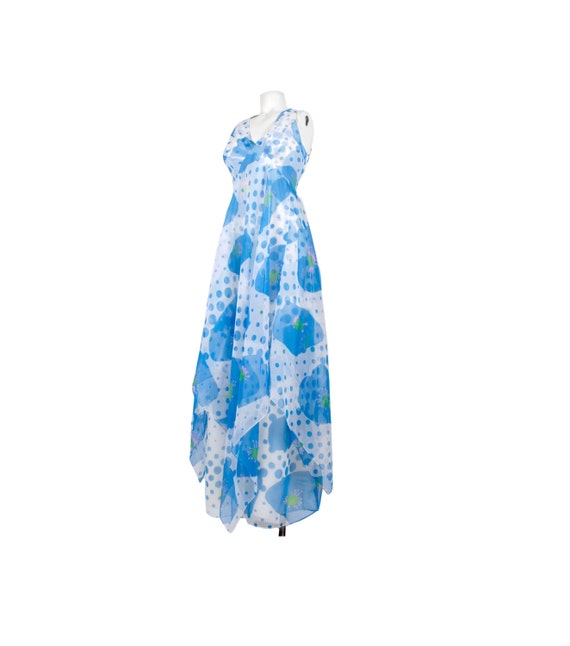 Vintage 70s Dress - 70s Maxi Dress - Chiffon Maxi