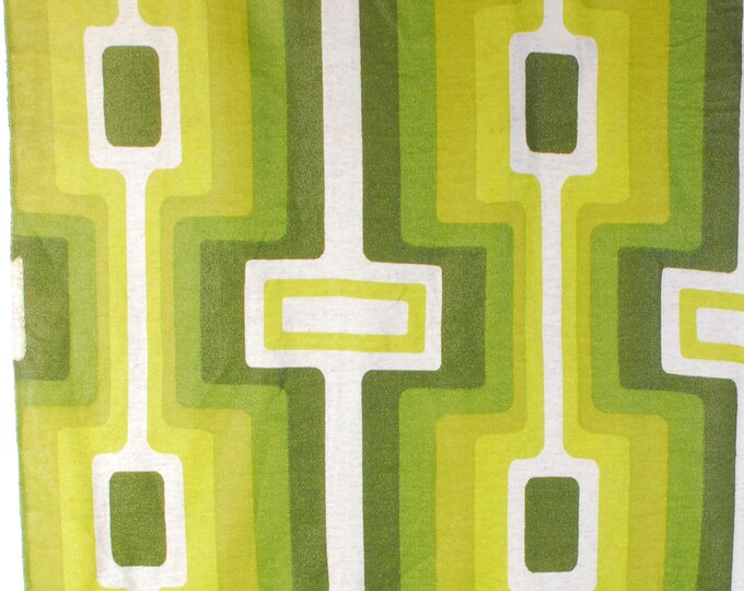 Vintage 70s Fabric 70s Op Art Fabric 70s Panton Style Etsy