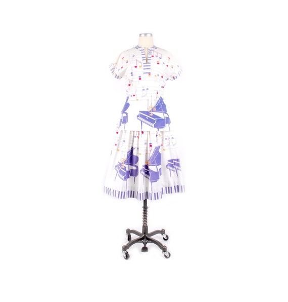 Vintage 50s Dress Set - 50s Novelty Print Skirt To