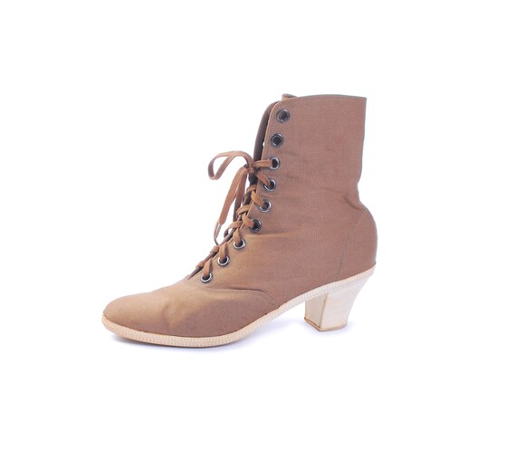 Vintage 90s Boots - 90s Booties - 90s Lace Up Boot