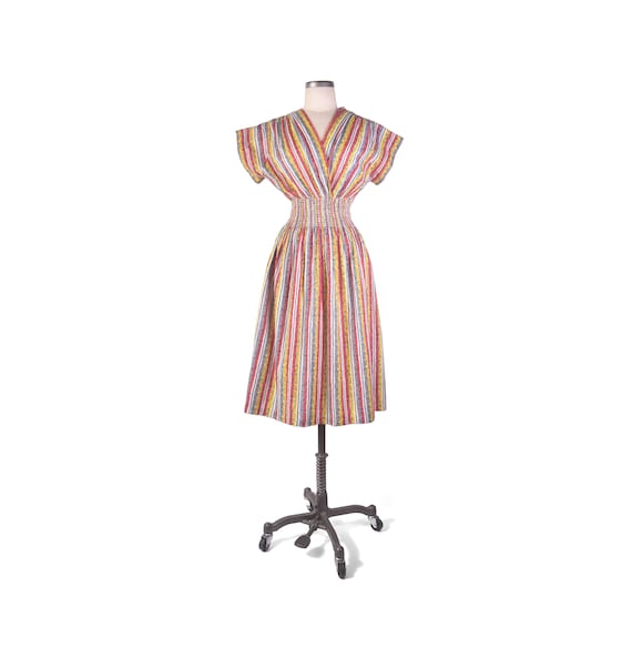 Vintage 50s Dress - Vintage 40s Dress - 50s Cotton