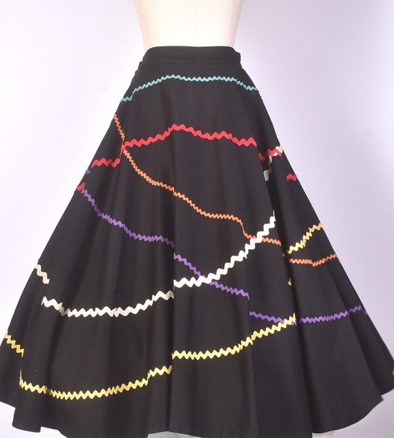 Vintage 50s Skirt - 50s Full Skirt - 50s Circle S… - image 6