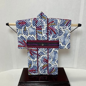 Kimono -  Blue Multi Color Flowers