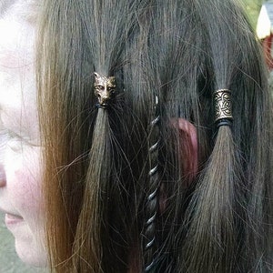 Keltische knoop haarkraal – Viking vlecht sieraden Fantasy Festival accessoire van middeleeuws metaal