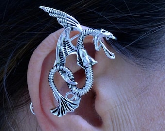 Drachen Elfe Ohrmanschette, nicht durchbohrt Clip On, Fee Ohr wickeln, Elfen Ohrschmuck, Cosplay Zubehör