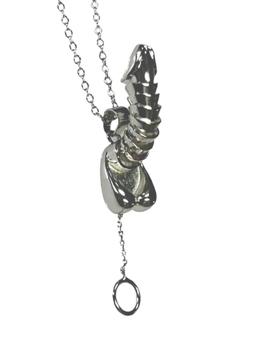 Pendentif Queue De Pénis En Argent 925 Sterling - Pièce Artisanale Neuve Avec étiquettes