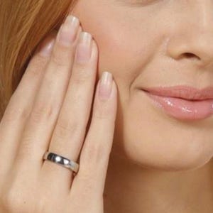 Half Dome Band Ring – .925 Sterling Silver Wedding or Thumb Ring