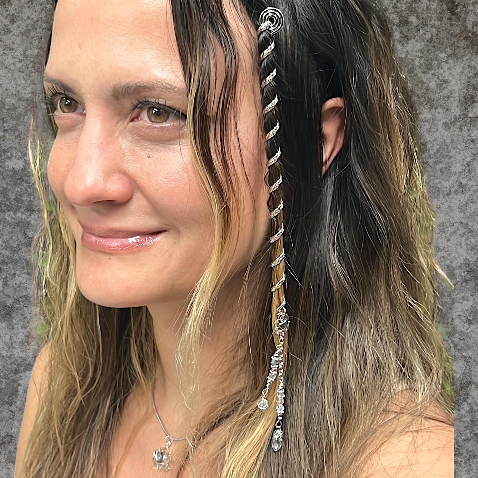 6 Inch Spiral Hair Twister, Dread Wrap, Loc Jewelry, Braid  display picture 2