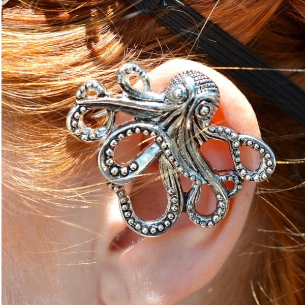 Manchette Elf Cthulhu, poignets d’oreille, taille unique, réglable, oreilles elfiques, argent ou or