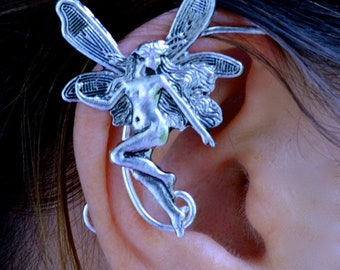 Elven Ear Cuff – Adjustable Fairy Cosplay Jewelry No Piercing Accessory by Medieval Metal