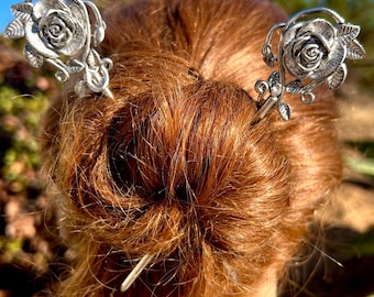 Rose Hair Sticks, one size fits all