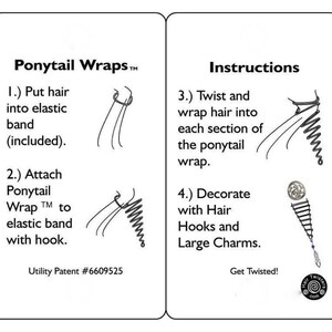 6 Ponytail Wrap Gun Black image 2