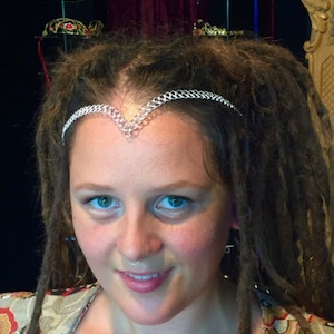 Princess Braided Tiara Crown – Adjustable Silver or Gold Headpiece