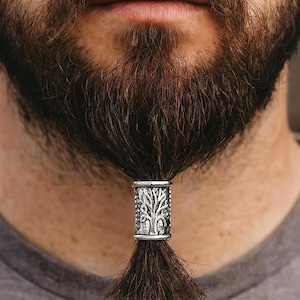 Tree of Life Hair Bead – Silver, Copper or Gold Celtic Braid Dreadlock & Beard Jewelry by Medieval Metal