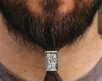 Baum des Lebens Haarperle – Silber, Kupfer oder Gold keltischer Zopf- & Bartschmuck von Mittelalter-Metall