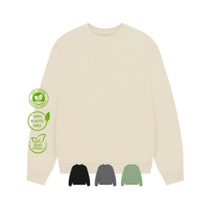 Women&#39;s Oversized Sweatshirt - Casual Crew Neck Jumper, Dropped Shoulders, Thick Cuffs & Hem for Comfy Style, Perfect Everyday Wear