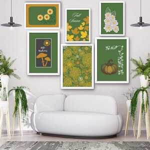 Herbst Kunstdruck, gemütliche Herbst Printables Wandkunst, Herbst Zitat Poster, neutrale Herbst Dekoration, trendige Herbst-Wand-Dekor, grüner Herbst Druck