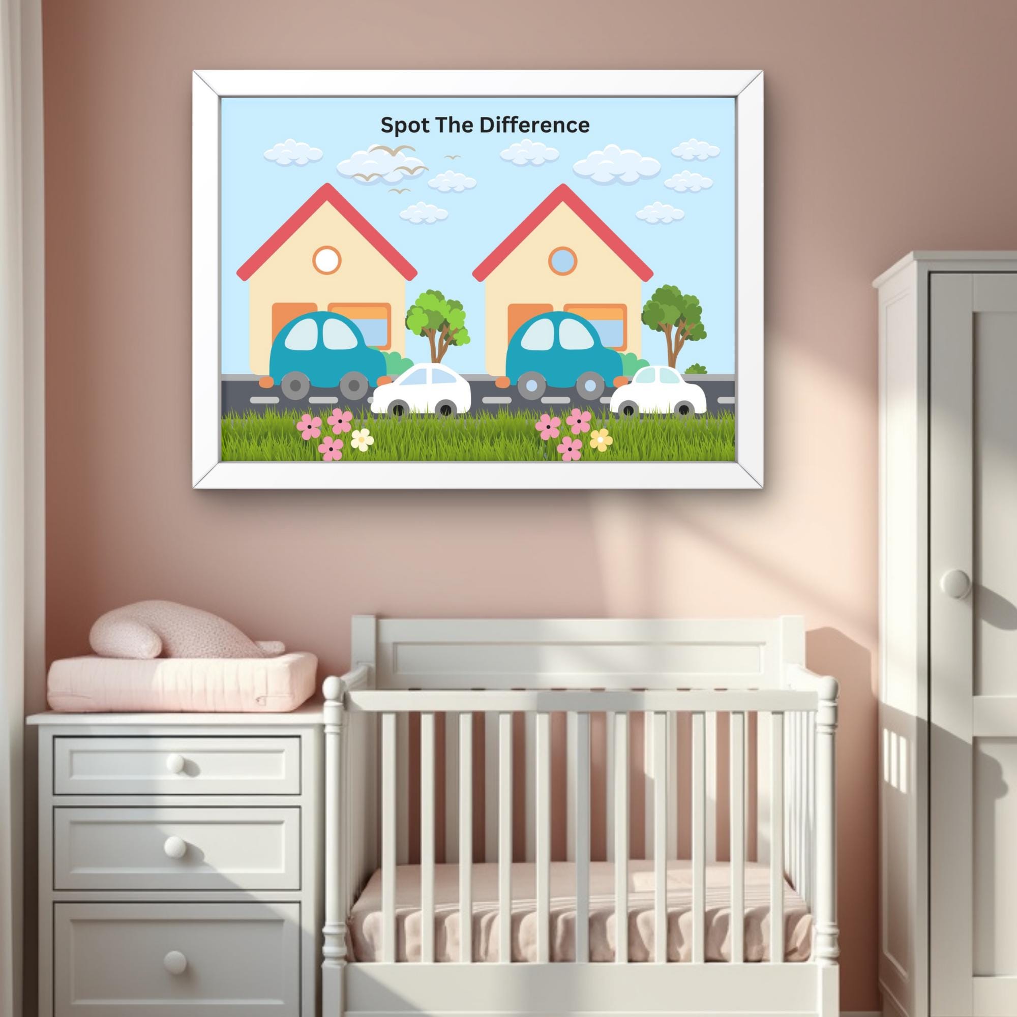 Spot the Difference Game Poster: Kids Classroom Decor (digital Download ...