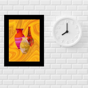 African clay handmade products wall art, African pottery, colourful clay work, African Autumn wall decor
