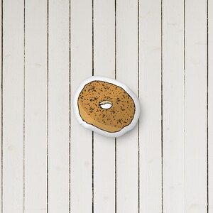 Bagel Pillow, Everything Bagel Pillow, NYC Bagel Pillow