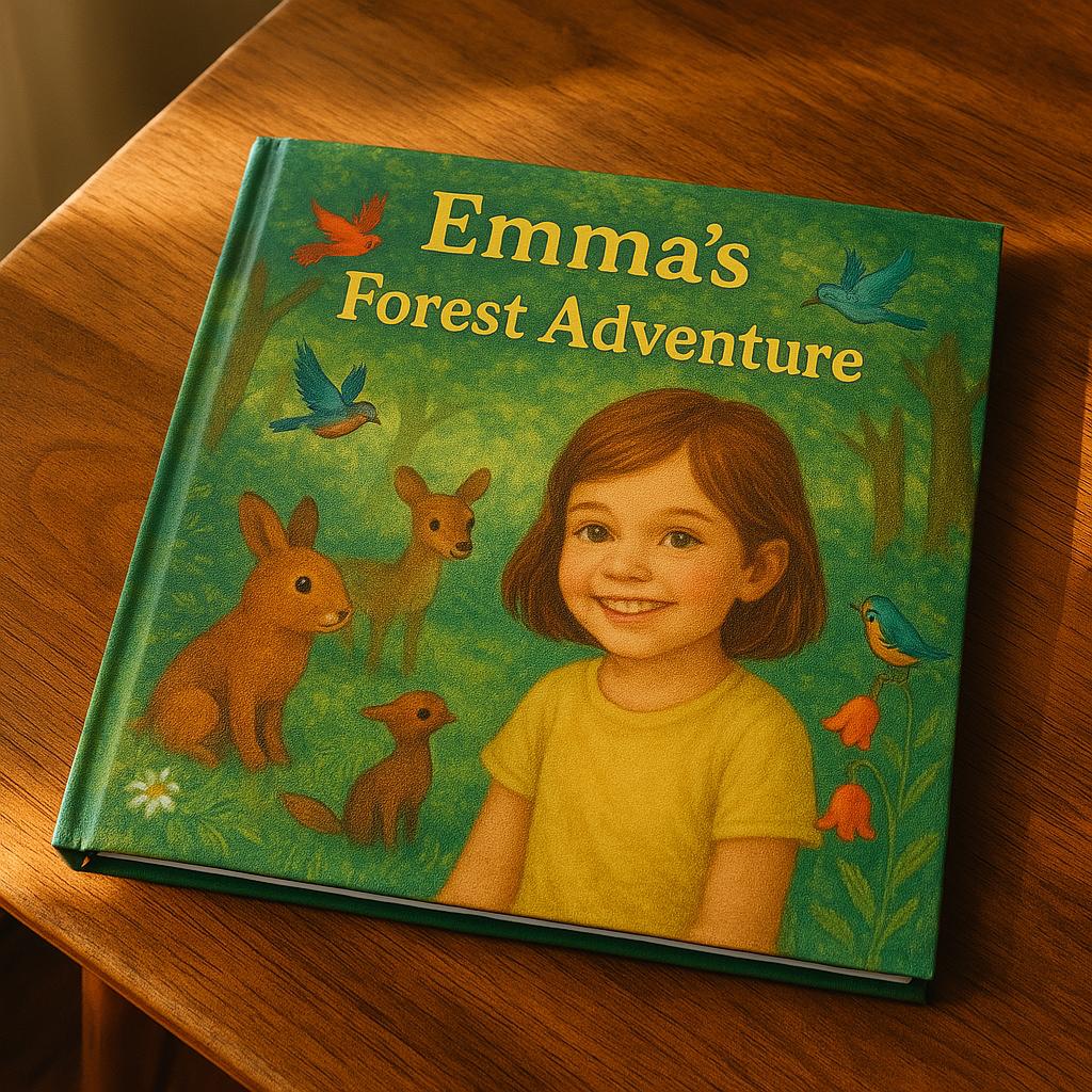 Personalized Forest Adventure Book for Kids | Custom Name Storybook Gift for Toddlers & Preschoolers