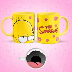 Funny Cartoon Mouth Mug Wraps Bundle Vol.2 | Cute Character Sublimation Templates | 11oz Cup PNGs | Instant Download image 4