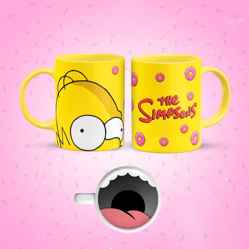 Funny Cartoon Mouth Mug Wraps Bundle Vol.2 | Cute Character Sublimation Templates | 11oz Cup PNGs | Instant Download image 8