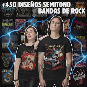 450+ Rock Halftone Shirt Designs | Semi Tone PNG Bundle for Sublimation & Screen Print | Instant Digital Download