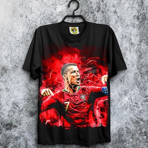 Cristiano Ronaldo CR7 T-Shirt-Vorlagenpaket | DTF-Halbtondruckdesigns | PNG-Dateien | Sofortiger digitaler Download