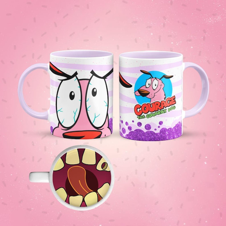 Funny Cartoon Mouth Mug Wraps Bundle Vol.2 | Cute Character Sublimation Templates | 11oz Cup PNGs | Instant Download image 7