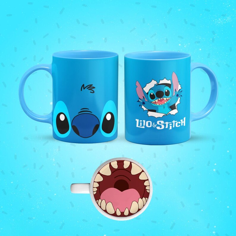 Funny Cartoon Mouth Mug Wraps Bundle Vol.2 | Cute Character Sublimation Templates | 11oz Cup PNGs | Instant Download image 16