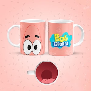 Funny Cartoon Mouth Mug Wraps Bundle Vol.2 | Cute Character Sublimation Templates | 11oz Cup PNGs | Instant Download image 2