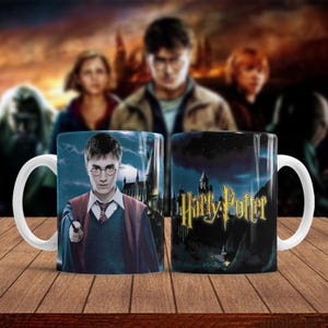 Pacchetto di involucri per tazze Wizard School | Involucri per tazze da 11 once | Modelli per tazze fai da te | Uso commerciale | Download immediato