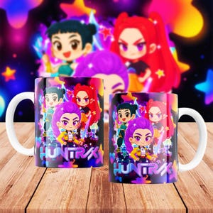 Demon Hunters Mug Wrap Sublimation Bundle Vol.6 | 11oz Cup Wraps | DIY Mug Templates | Commercial Use | Instant Download