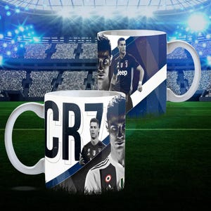 15 Soccer Legend CR7 Mug Wrap Sublimation Templates Bundle | 11oz Football Cup Designs | DIY Printable Mug Templates | Instant Download