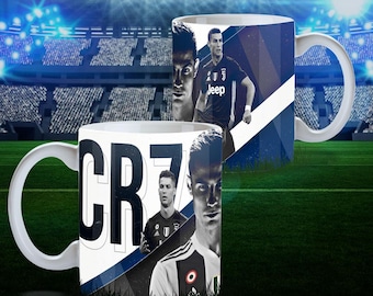 15 Soccer Legend CR7 Mug Wrap Sublimation Templates Bundle | 11oz Football Cup Designs | DIY Printable Mug Templates | Instant Download