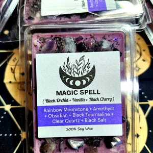 Scented Wax Melts | Crystal Scented Soy Wax Melt | Intention Enhancer | Ritual Wax Melts | Crystal Intention Wax Melts