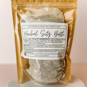 Postpartum Herbal Sitz Bath