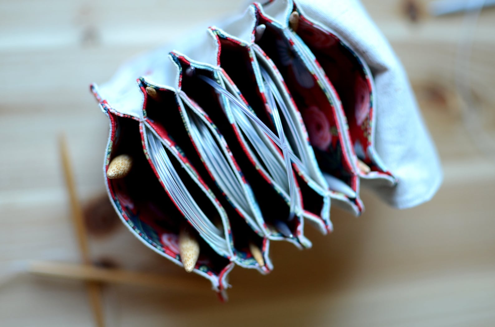 Large Circular Knitting Needle Storage With Zipper Notion Etsy