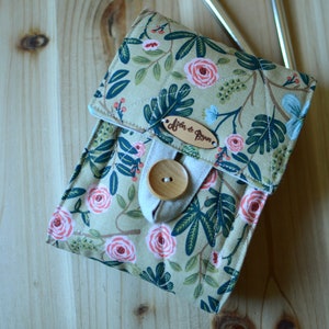 Large knitting needle organizer with a zipper pocket Personalized Gift 4 Knitter GiftWrapped