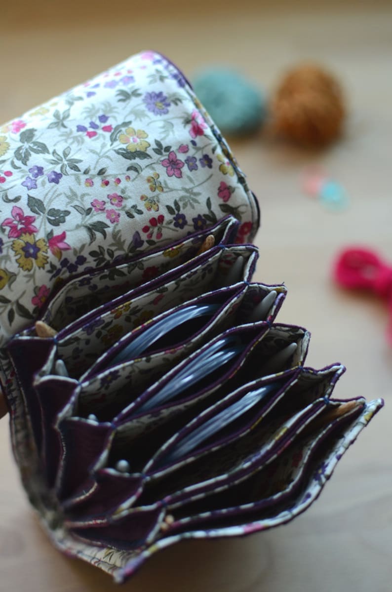 Circular knitting needle case / great needle storage for Etsy