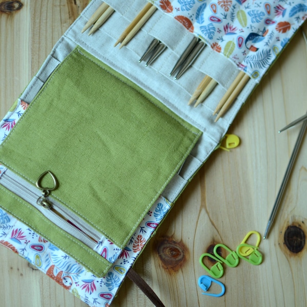 Needle Case Knitting Etsy