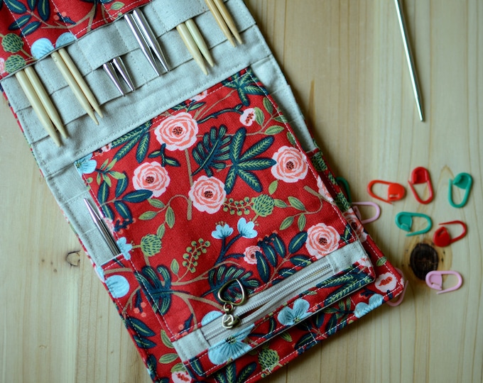 Knitting Needle case Interchangeable knitting needle organize personalized Gift 4 Knitter GiftWrapped