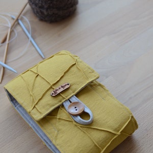 Rundstricknadel-Etui mit Reißverschlusstasche: Stricknadel-Organizer, Geschenk für 4 Strickerinnen, personalisierte Rundstricknadel-Aufbewahrung Bild 7